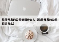 软件开发的公司都招什么人（软件开发的公司招销售么）